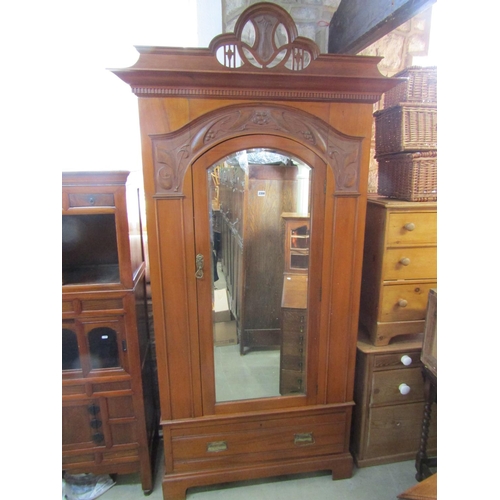 2357 - A Korean cabinet of full height in mixed woods including pine and elm, the front elevation enclosed ... 