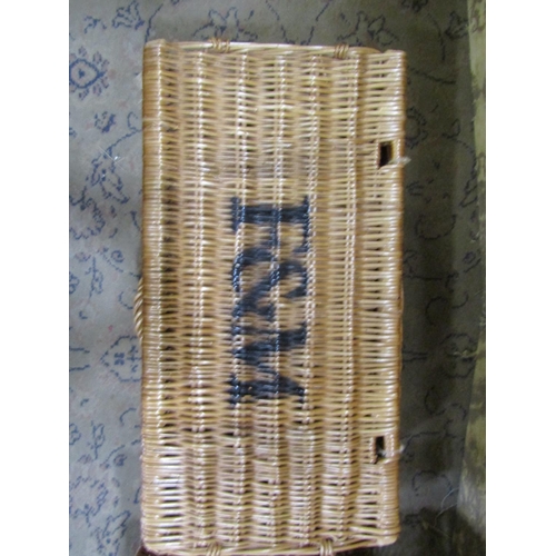 2359 - Three contemporary wicker baskets, 58cm max