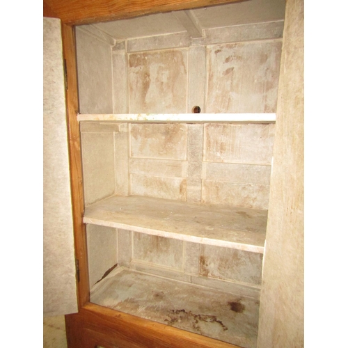 2387 - A good quality Japanese elm cupboard made from reclaimed timbers with heavily scrubbed finish, with ... 