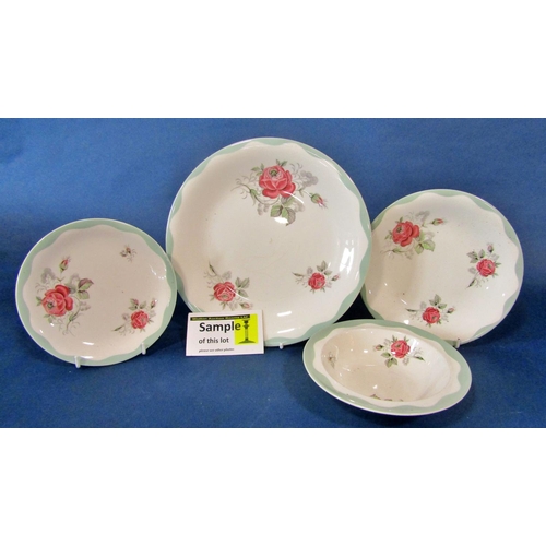 1026 - A mixed quantity of tea and dinner wares to include ‘Royal Staffordshire ceramics by Clarice Cliff’,... 