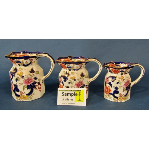 1071 - A large and wide ranging collection of Masons ironstone transfer printed tea, coffee and dinnerwares... 