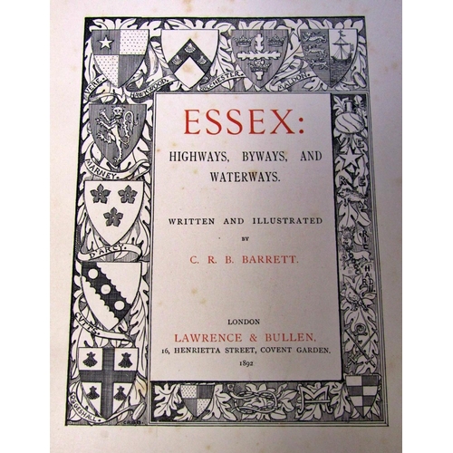 182 - British Topographical interest - including several books on Essex, The Oxford Gloucester & Millford ... 