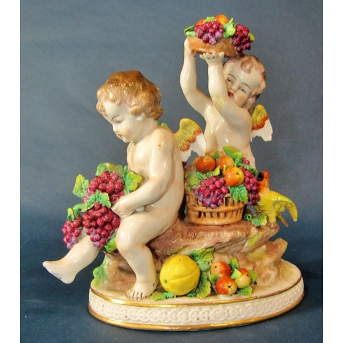 1013 - A mixed group of 19th century and later Staffordshire and other figure groups to include Naples and ... 