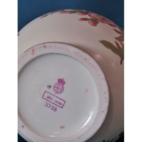 1094 - A group of 19th century and later porcelain to include a hand painted continental butter dish with c... 