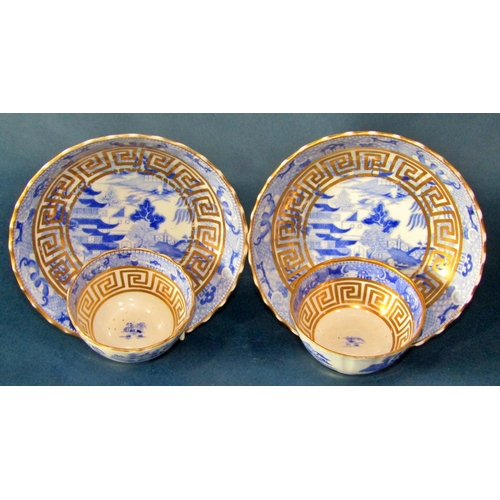 1094 - A group of 19th century and later porcelain to include a hand painted continental butter dish with c... 