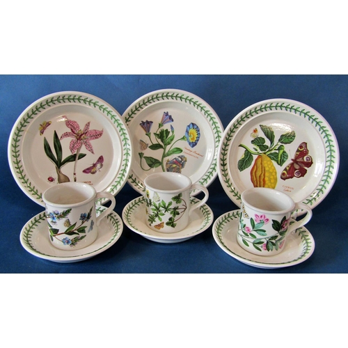 1097 - A quantity of Portmeirion Botanic garden pattern dinner and coffeewares to include dinner plates, co... 