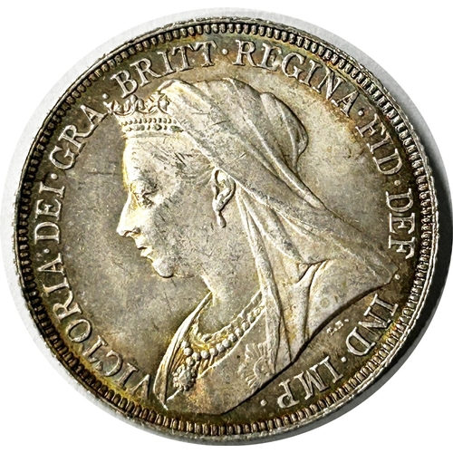 1505 - Victoria, 1837-1901. Shilling, 1893. Veiled Bust