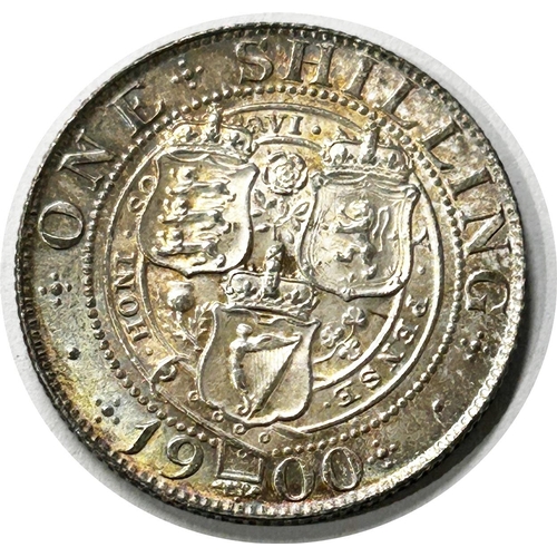 1508 - Victoria, 1837-1901. Shilling, 1900. Veiled Bust