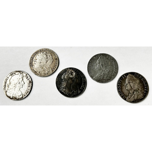 1510 - Great Britain. Halfcrowns. 1746 Lima, DECIMO NONO Edge, 1745 Lima, DECIMO NONO Edge, 1689, PRIMO R E... 