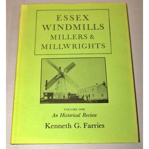 181 - Essex Windmills, Millers & Millwrights - 5 volumes by Kenneth G Farries 1988 (4 in dust wrappers)