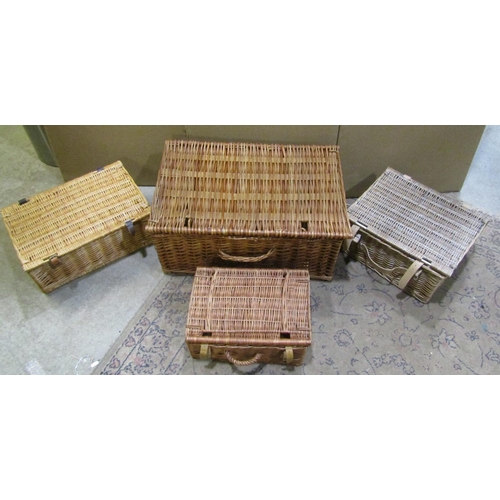 2156 - Four various wicker hampers (4)