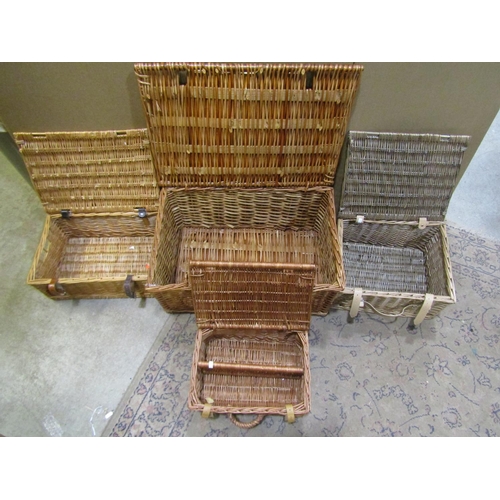 2156 - Four various wicker hampers (4)