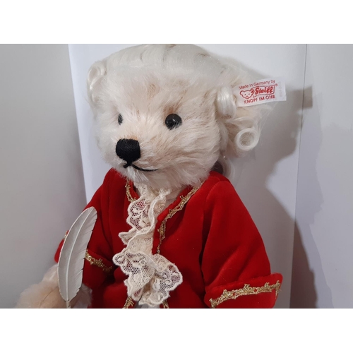 Mozart' teddy bear by Steiff, secured as new in original box
