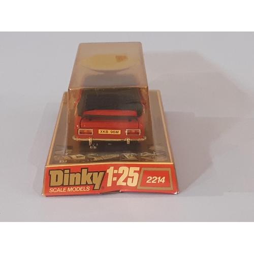 345 - Dinky Ford Capri Rally Special model car no 2214, 1:25 scale in original display box with bubble pla... 