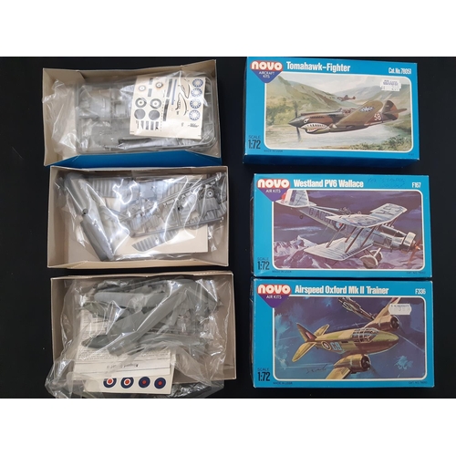 346 - 11 model aircraft kits in original boxes, all 1:72 scale and appear un-started, including Revell Avr... 