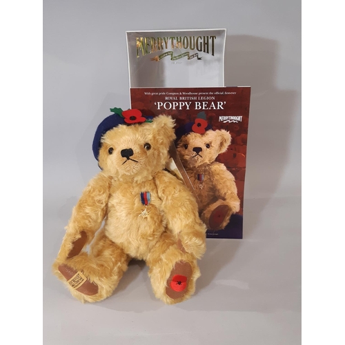 357 - 2 limited edition commemorative teddy bears by Merrythought comprising 2002 Royal Jubilee bear 218/4... 