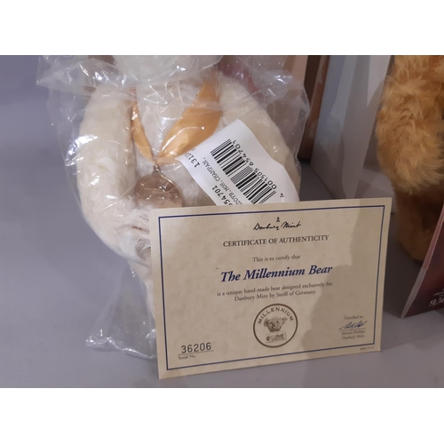 357 - 2 limited edition commemorative teddy bears by Merrythought comprising 2002 Royal Jubilee bear 218/4... 