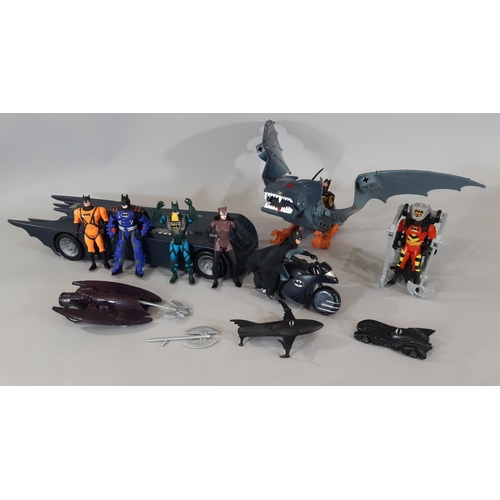 358 - A collection of 1990's model toys comprising the following; Space Precinct Police Cruiser, motorbike... 