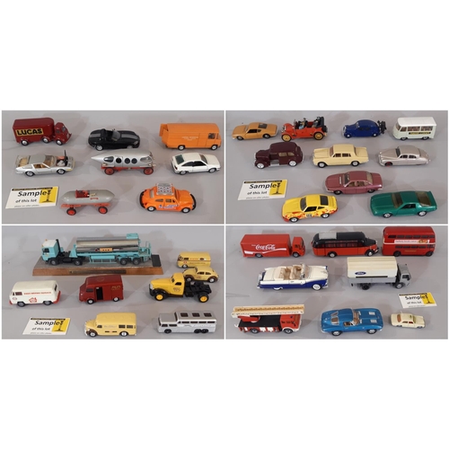 360 - Large collection of unboxed model vehicles by various makers including Solido, Hot wheels, Dandy, Cu... 