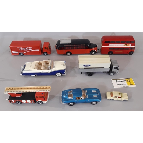 360 - Large collection of unboxed model vehicles by various makers including Solido, Hot wheels, Dandy, Cu... 