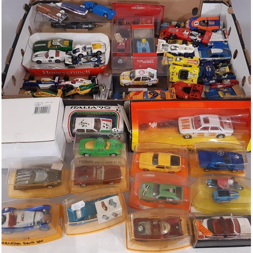 361 - Large collection of model racing cars by various makers including Quartzo, Corgi, Dinky, Matchbox, P... 