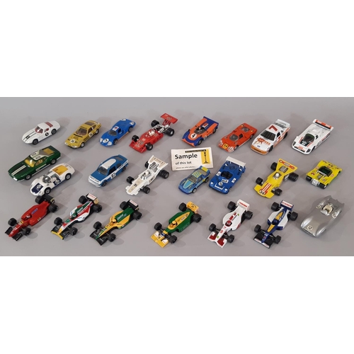 361 - Large collection of model racing cars by various makers including Quartzo, Corgi, Dinky, Matchbox, P... 