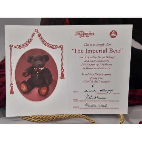 362 - 'The Imperial Bear' -a limited edition 6/206 teddy bear  made for Compton & Woodhouse by Hermann Spi... 