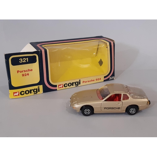 366 - 7 boxed model toys including Purdey's TR7 1978-80 by Dinky, Corgi Porsche 924 1978-81, Corgi Mercede... 