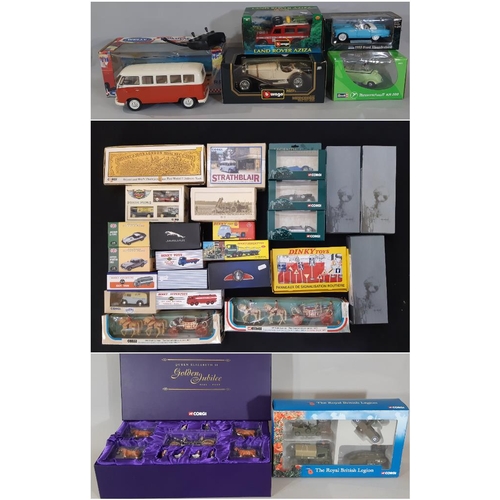 374 - Mixed collection of boxed model vehicles by various makers including Dinky Toys nos 943, 512, 920, 4... 