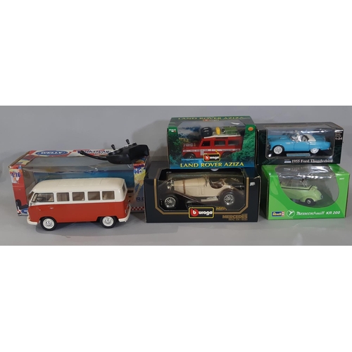 374 - Mixed collection of boxed model vehicles by various makers including Dinky Toys nos 943, 512, 920, 4... 