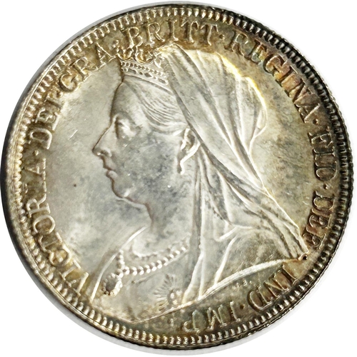 1503 - Victoria, 1837-1901. Florin, 1900. Veiled Bust