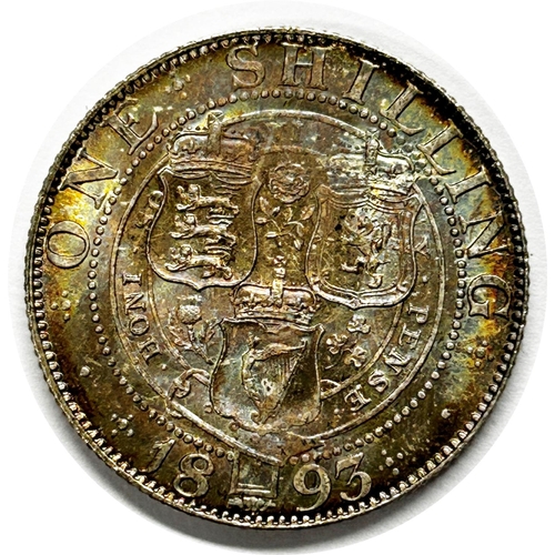 1506 - Victoria, 1837-1901. Shilling, 1893. Veiled Bust