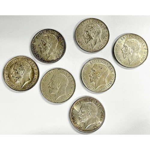 1515 - 55.	George V, 1910-36. Florins. 1912, 1922 (2), 1923 (2), 1928, 1936. (7 coins)