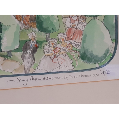 125 - Terry Thomas ‘This Quiet Cotswold Living’ ‘Time To Wed’, 1990, a limited edition signed print, dated... 