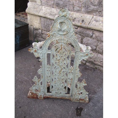 2131 - A Victorian cast iron umbrella / stick stand, with painted finish, 82 cm high