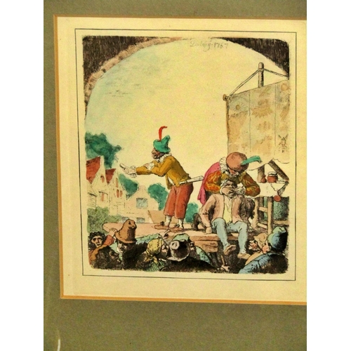 101 - A collection of decorative paintings and prints relating to dentistry, the history of dentistry etc ... 