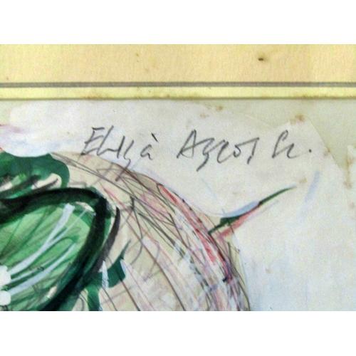 111 - ‘My Fair Lady’, poster design for the 1979 play, watercolour and body colour, signed and titled, fra... 