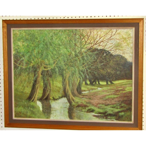 82 - Local/Gloucestershire interest, Victor Haddrell, 20th century, 'Spring Willows Near Uley’ and ‘Winte... 