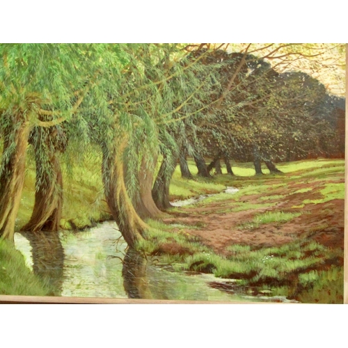 82 - Local/Gloucestershire interest, Victor Haddrell, 20th century, 'Spring Willows Near Uley’ and ‘Winte... 