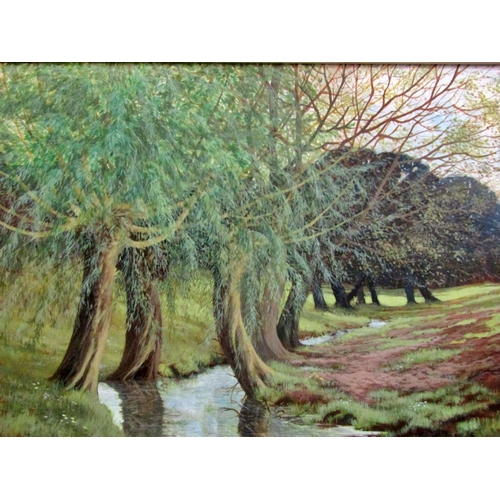 82 - Local/Gloucestershire interest, Victor Haddrell, 20th century, 'Spring Willows Near Uley’ and ‘Winte... 