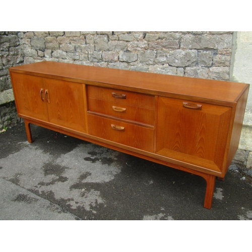 2279 - A G-Plan teak sideboard, labelled to door interior, 81cm high, 205 x 46cm.