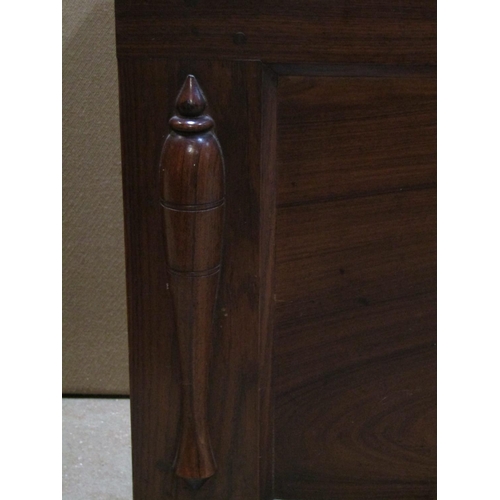 2181 - A good quality camphor wood coffer, with hinged cover revealing a divided interior, 53 cm high, 107 ... 