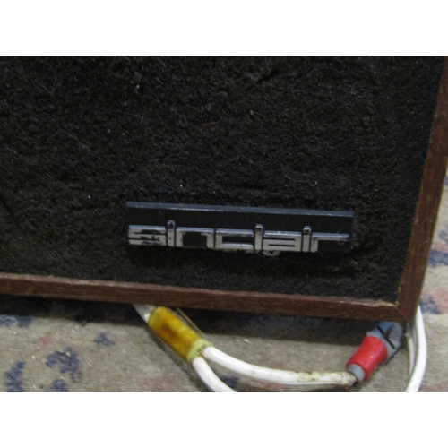 2186 - A Sinclair stereo 60 deck and associated speakers