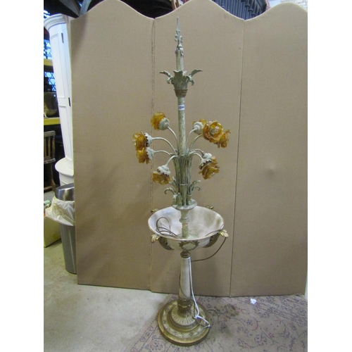 2244 - A decorative Italian floor-standing 9-light standard lamp, with simulated verdigris bronze finish, 1... 