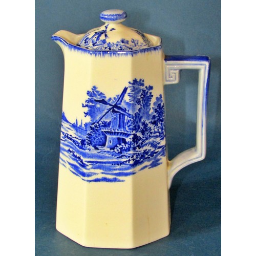 1099 - A mixed quantity of 19th century and later ceramics and porcelain to include blue and white printed ... 