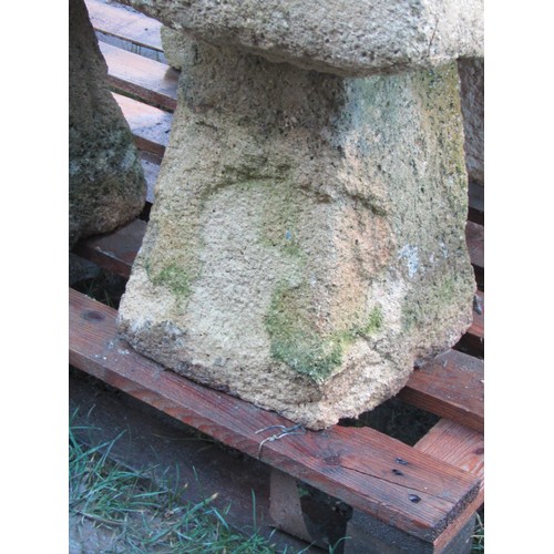 2072 - A large pair of weathered reconstituted limestone planters of rectangular form, 26cm high, 91 x 33cm... 