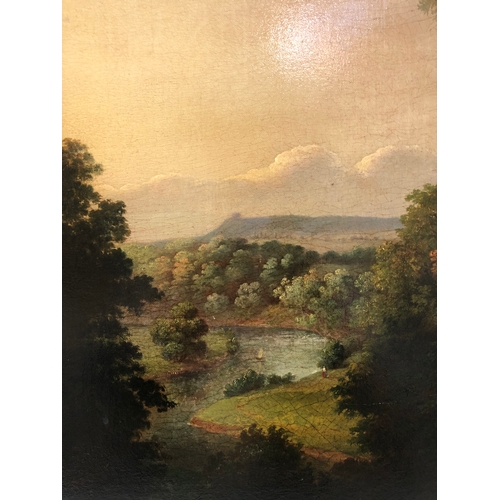 82 - Henry John Boddington (1811-1865) - View in the Wye Valley, oil on canvas, unsigned, 52 x 72 cm, in ... 