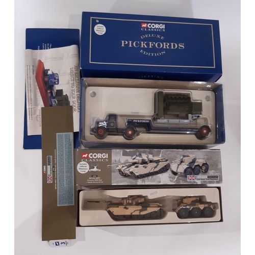 342 - Three Corgi vehicle box sets comprising Pickfords Scammell Highwayman 16703,  Pickfords Diamond T Ba... 