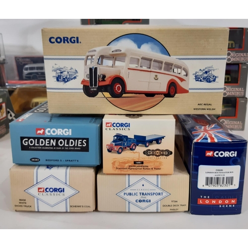 345 - 19 boxed Corgi model vehicles, mostly buses, including 12 from Original Omnibus range (several of Br... 