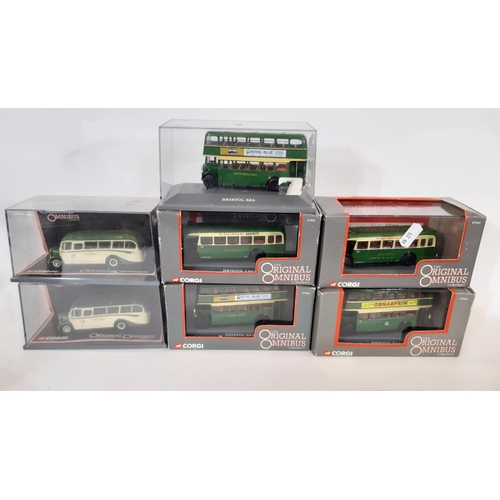 345 - 19 boxed Corgi model vehicles, mostly buses, including 12 from Original Omnibus range (several of Br... 